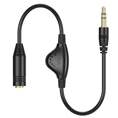 PChero 3.5mm Male to Female Stereo Audio Extension Adapter Cable,10inch - size: 1 ft, 1 Pack
