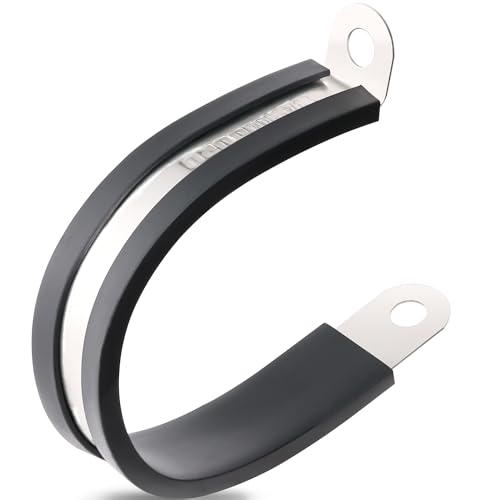 OURU 1-3/4 Inch Cable Clamps, Rubber Coated Insulated Clamps, 40pcs, 45mm - size: 40 PCS - 1-3/4 Inch