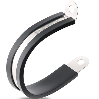 OURU 1-3/4 Inch Cable Clamps, Rubber Coated Insulated Clamps, 40pcs, 45mm - size: 40 PCS - 1-3/4 Inch