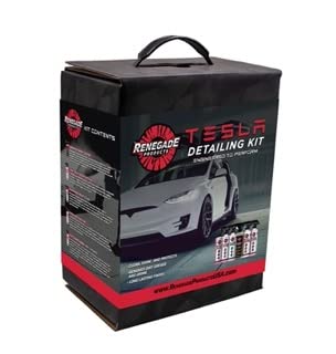 Renegade Products USA Tesla Detailing Kit - Car Wash Kit for Interior/Exterior Detail & Wash for Model S, Model 3, Model X, & Model Y