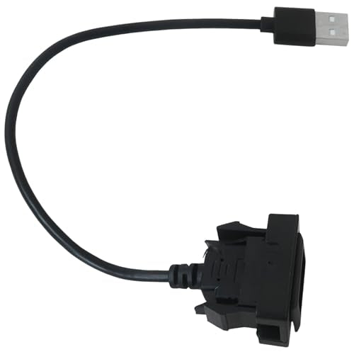 New USB 2.0 Fast Data Transmission and Device Charge Power Compatible with Toyota, USB Socket Extender Repl. Fits the Hole of 1.34" x 0.91" / 34 x 23 mm, 12V-30V Input, 1.2 A 5V Output
