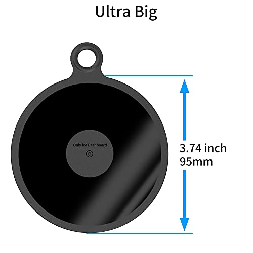 OQTIQ Sticky Adhesive 3M Pad 95mm (3.7") Dashboard Mounting Disk for Suction Cup Phone Mount [2 Pack] for Tom Tom Garmin GPS Suction Mount Replacement Heat Resistant Sticky Pad for Car, Truck, Van