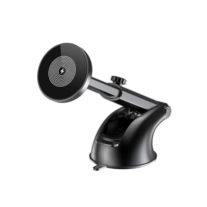 15W Car Mount Charger, Magnetic Wireless Suction Cup Vehicle Dashboard Cell Phone Holder with Air Vent Clip, Automotive Interior Windshield Smartphone Charger Mount, Universal Fit (Style B) - color: Style B