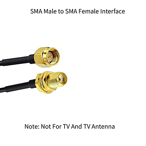 2pack 3ft WiFi Antenna Extension Cable RG174 RF SMA Male to SMA Female Coaxial Cable Low Loss Gold Plated Pigtail with Adapter Connector Kit - style: 3ft-Pack of 2
