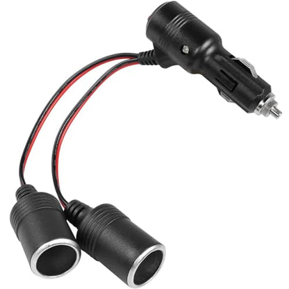 2 Way Car Cigarette Lighter Socket Splitter Accessory with Switch DC 12V-24V Chargers Adapter LED