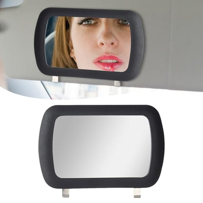 Car Sun Visor Vanity Mirror, HD Clip-on Makeup Car Mirror Vanity, Black