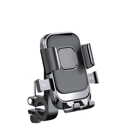 Bike Phone Holder, Motorcycle Mount Phone Holder, Handlebar Cell Phone Clamp for 4.7-6.8" Smartphones, Universal Motorcycle Phone Holder, Gift for Cyclists (Black)