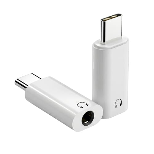FRIGRAF 2PACK USB C to 3.5mm Audio Adapter, Type C to Headphone Jack Dongle - size: 2-Pack