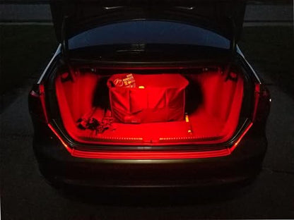 iJDMTOY Super Bright 2W High Power Brilliant Red Full LED Trunk Cargo Area Light Assembly Compatible With Lexus, Compatible With Toyota, Powered by 20-SMD LED Diodes - style: Red