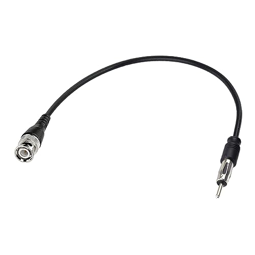 BNC Male to AM/FM Male Adapter RG174 Coax Cable 20 inches Pigtail Jumper Antenna Extention - color: BNC Male to AM/FM male