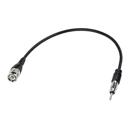 BNC Male to AM/FM Male Adapter RG174 Coax Cable 20 inches Pigtail Jumper Antenna Extention - color: BNC Male to AM/FM male