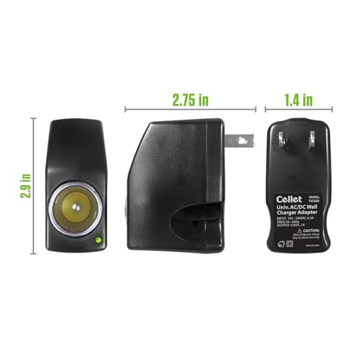Cellet AC to DC Adapter Convert 120V/110V to 12V AC/DC Power Converter Car Cigarette Lighter Socket (Maximum Power Rating 3Amp (3000mA)) (Not for Air Compressor, Air Pump, Vacuum)