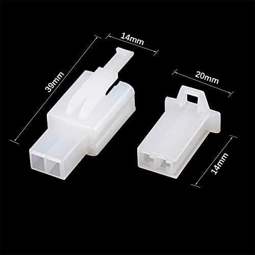 X AUTOHAUX 4 Set 2.8mm 2 Pin Car Electrical Wire