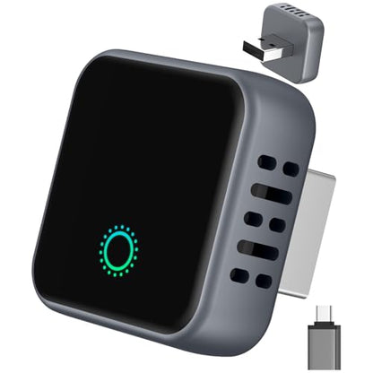 𝟐𝟎𝟐𝟓 𝐔𝐩𝐠𝐫𝐚𝐝𝐞𝐝 Wireless CarPlay Adapter for Apple iPhone iOS 10+,USB/USB C Mini Design for Convert Wired to Wireless Car Play Adapter,Plug and Play Stable No Latency from iPhone to Screen