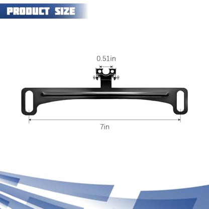 Car Rear View Camera License Plate Bracket, Anti-Rust Vehicle License Plate Back up Camera Mount, Automotive Dashcam Mirror Reverse Rear Installation Holder, Universal for Vehicles