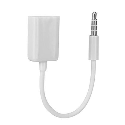 3.5mm Jack to USB Audio Adapter, 3.5mm Male Jack Plug to USB Female Converter Cable Cord AUX Audio Car Jack Cable Adapter for Music Player