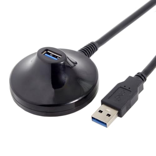 chenyang USB 3.0 Desktop Extension Cable USB 3.0 Type A Male to Female Desktop Extension Data Cable 0.8m - color: Male to Female with Base