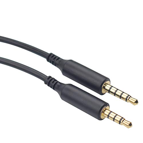 Replacement Astro A40 A10 A30 A50 Gaming Headset 3.5mm Audio Cable Extension Cord, MixAmp, PC Gaming and Smartphone, No Mute & Volume Control Button (Black)