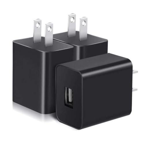 3Pack USB Camera Charger 5V 2A 10W AC Power Adapter for Wyze Cam V1 V2 V3 V4 Pan, Google Nest Cam, Blink 4/3/Mini/XT2, Ring Spotlight/Stick Cam, Arlo Pro Outdoor Charging Block Plug & More Solar panel - color: Black