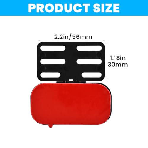 2pcs Rear Camera Holder, Universal Self Adhesive Dash Cam Bracket, 180° Adjustment Rearview Camera Bracket Rear Windshield for SUV, Truck, RV, Auto(Color:Black)