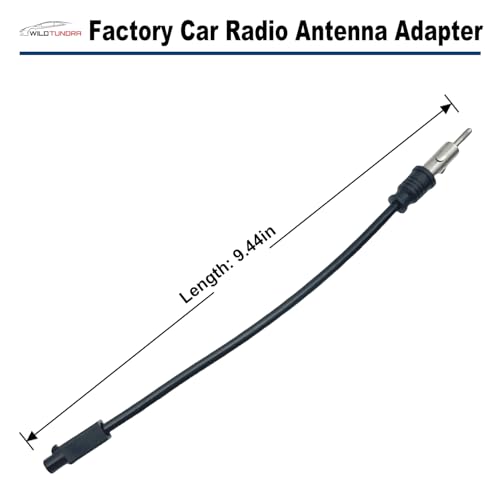Radio Antenna Adapter Compatible with Dodge Ram Jeep Wrangler Aftermarket Radio Stereo Antenna Adapter for C-Class Sprinter Buick Cadillac Aftermarket Stereo Antenna Connector Cable Plug
