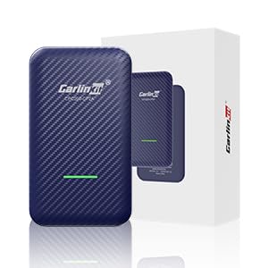 Carlinkit 4.0 Wireless CarPlay & Android Auto Adapter, Plug & Play, 2 in 1 - Fit for Factory Wired CarPlay Cars from 2015 to Now, No Latency, Online Upgrade, Auto-Connect After Set