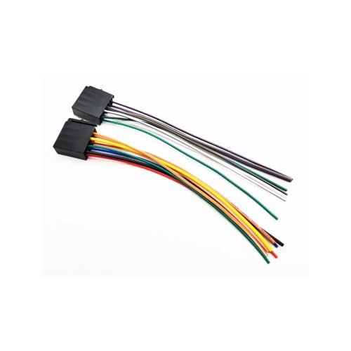 Universal Standard ISO Car Radio Stereo DVD CD Wire Power Cable Wiring Harness Adapter Connector Adaptor Plug Loudspeaker Female - style: ISO Female(8+8Pin)
