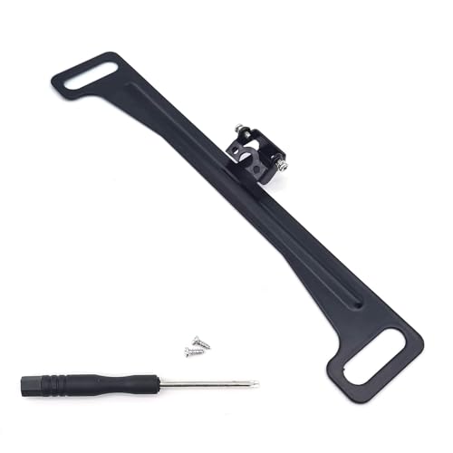 1 PC Car Reversing Camera License Plate Frame Bracket, Waterproof Driving Recorder Rear View Camera License Plate Holder, Screw-Fixed Camera Mounting Base, Universal for Cars Trucks (Black)