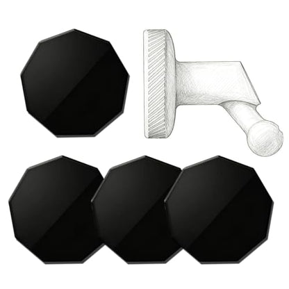 4 Pack Replacement Adhesive Metal Pads for Garmin Low-Profile Magnetic Mount, Heat-Resistant Windshield Sticky Pads Fit for Garmin Dash Cam 45 46 47 55 56 57 65W 66W 67W Tandem Speak Plus (4)