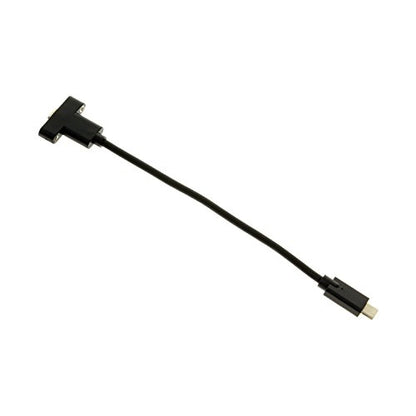 Coolgear USB 3.2 Gen 2 Type-C Male to Female Panel Mount Extension Cable - 8 inch - 10Gbps - 3A Charging - Shielded - size: 8 inch