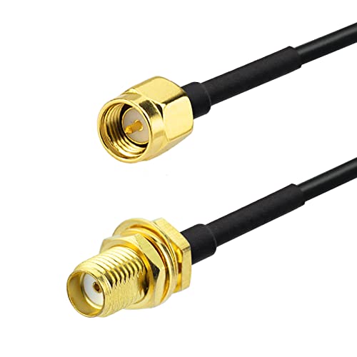 Superbat RF coaxial SMA Male to SMA Female Bulkhead RG174 33ft Cable + 3pcs RF Coax SMA Adapter Kit for SDR Equipment Antenna Ham Radio,3G 4G LTE Antenna,ADS-B,GPS and etc - size: 10M/33FT RG174