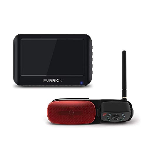 Furrion Vision S FOS43TASR 4.3 inch Wireless RV Backup System with 1 Rear Markerlight Camera, Infrared Night Vision and Wide Viewing Angle, Red and black - size: 4.3" Monitor w/ Rear Marker Light Camera