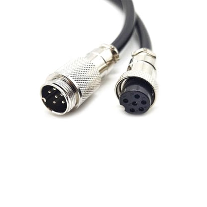GX16 6 Pin Cable Male to Female Head Aviation Cordset, GX16 6 Pin Panel Mount Circular Metal Aviation Connector Adapter Male to Female（5Meter） - size: 16.4ft