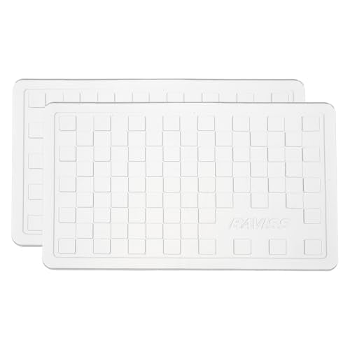 2Pcs Car Dashboard Anti-Slip Mat, 5.12" x 3.15" Phone Grip Pad Non-Slip PU Mat Anti-Skid Holder for Phone Keys Sunglasses Electronic Devices, Transparent - color: Transparent, size: 5.12" x 3.15"