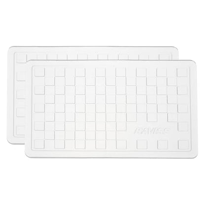 2Pcs Car Dashboard Anti-Slip Mat, 5.12" x 3.15" Phone Grip Pad Non-Slip PU Mat Anti-Skid Holder for Phone Keys Sunglasses Electronic Devices, Transparent - color: Transparent, size: 5.12" x 3.15"