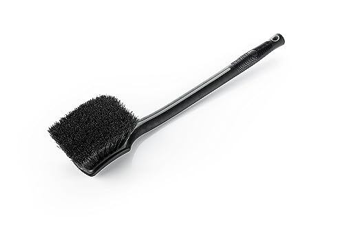 Detail Factory - Fender Well Brush - Ergonomic ProGrip Handle, Stiff Synthetic Bristles, Ergonomic Design, Clean Your Wheel Wells with Ease - Grey - color: Gray