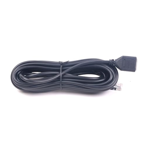 Gabil GRC-Y20 5M RJ12 6-Pin Mic Extension Cable for Mobile Radios - color: 5M(16.4ft)
