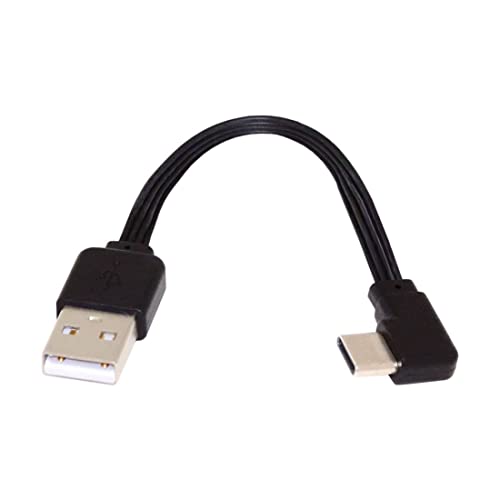 chenyang CY USB 2.0 Type-A Male to USB-C Type-C Male Flat Slim FPC 90 Degree Angled Data Cable for FPV & Disk & Phone 13cm - style: USB 2.0 Type-A to Type-C Right Angle