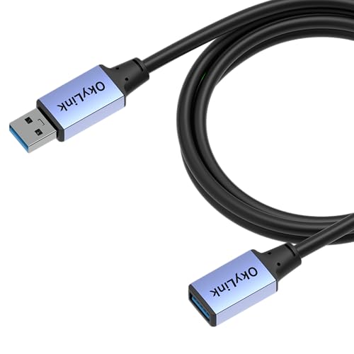 OkyLink USB 3.0/3.2 Gen 1 Extension CableA to A, Male to Female 5Gbps 5ft - color: USB3.0(5Gbps), size: 5ft (1.5m)