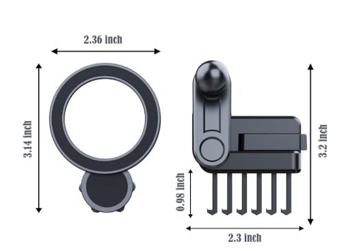 Tesla Phone Mount for Model Y Model 3 Air Vent, Compatible with MagSafe Car Mount, Model3 ModelY Smartphone Holder Accessories for iPhone 17 16 15 14 13 12 Series, Strong Magnetic