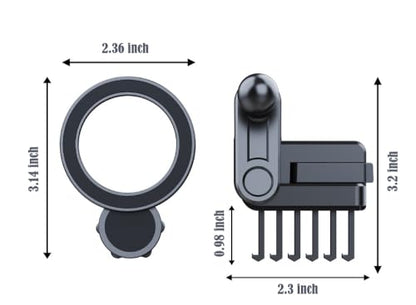 Tesla Phone Mount for Model Y Model 3 Air Vent, Compatible with MagSafe Car Mount, Model3 ModelY Smartphone Holder Accessories for iPhone 17 16 15 14 13 12 Series, Strong Magnetic