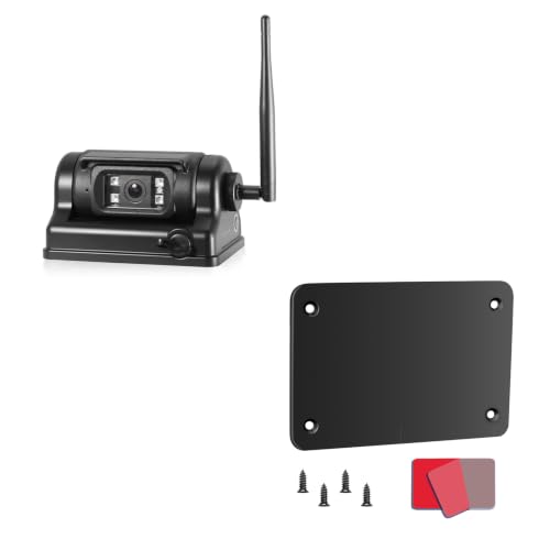 Magnetic Wireless Backup Camera with Metal Plate, Easy Install