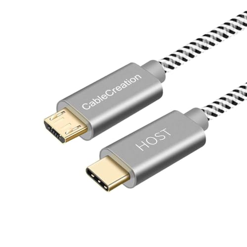 CableCreation Braided USB C to Micro USB Cable, 480Mbps Data, 3.3 FT/ 1M - size: 3.3FT, style: Cotton braided