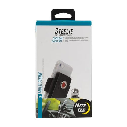 Nite Ize Steelie Squeeze Dash Kit - Magnetic Cell Phone Holder for Car Dashboard - Adjustable Phone Holder for Cars - Compatible with Apple MagSafe iPhones & Accessories - style: Squeeze
