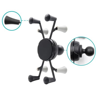 Strg Phone Holder with 1" Ball Compatible with 1" Ball Arms and Ball Mounts - size: Phone Mount for Large Phones