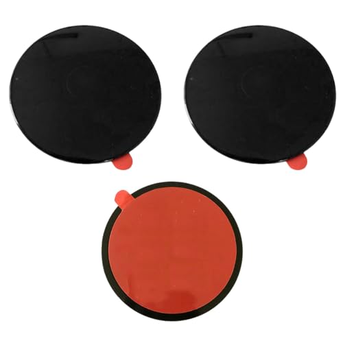 80mm Adhesive Dashboard Pad Mounting Disk, Heat-Resistant Sticky Pad for Suction Cup Dash Phone Mount, Universal Sticky Disc Replacement for Car Dash Cam Phone Holder GPS Suction Mount (3PCS) - size: 3PCS