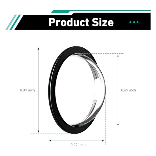 2 PCS Car Backup Camera Protector Covers, Clear HD Anti-Scratch Lens Cap, Car Rear View Camera Protection Cover, Universal for Most Cars