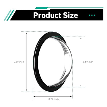 2 PCS Car Backup Camera Protector Covers, Clear HD Anti-Scratch Lens Cap, Car Rear View Camera Protection Cover, Universal for Most Cars