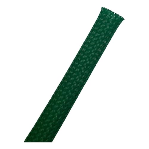 Kable Kontrol PET Expandable Braided Sleeving 1/2” Inch 500’ Ft - Green - color: Green, size: 1/2”- 500' FT