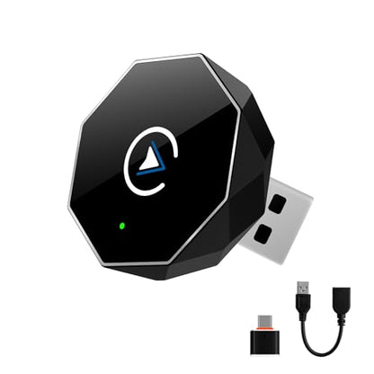 Wireless CarPlay Adapter for iPhone,Mini USB Design,2026 Upgrade with Built-in Wired for Apple CarPlay Plug and Play Fast Stable Connection Car Play for iPhone & Android (ZS01)
